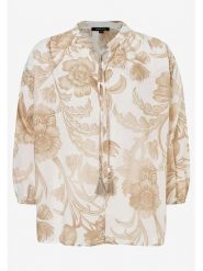 More & More Bluzka w kolorze biało-beżowym rozmiar: 36. Białe bluzki damskie More & More, bez wzorów, z bawełny, bez kołnierzyka, bez ramiączek. Za 97.05 zł.