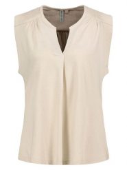 Eight2Nine Bluzka w kolorze beżowym rozmiar: XL. Brązowe bluzki damskie Eight2Nine, xl, bez wzorów, bez kołnierzyka, bez ramiączek. Za 43.99 zł.