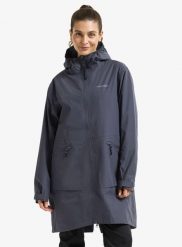 Parka przeciwdeszczowa damska Didriksons Eliana Parka. Niebieskie parki damskie Didriksons, l, z materiału, bez kaptura. Za 850.85 zł.