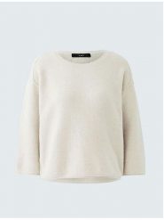 Oui Sweter w kolorze kremowym rozmiar: 38. Brązowe swetry klasyczne damskie Oui, bez kołnierzyka. Za 252.99 zł.