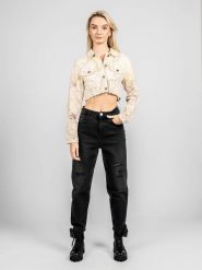 Guess Kurtka "Talia" | W0YN29 R3DN0 | Talia | Kobieta | Zielony, Kremowy, Fioletowy. Białe kurtki damskie Guess, xl, z aplikacjami, z bawełny, bez kaptura. W wyprzedaży za 209.00 zł.