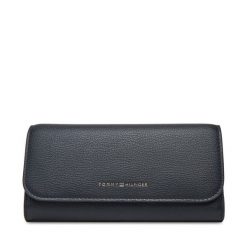 Portfel Tommy Hilfiger. Niebieskie portfele damskie Tommy Hilfiger, bez wzorów. Za 249.99 zł.