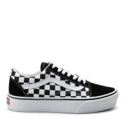 Tenisówki Vans. Czarne trampki damskie Vans, bez wzorów, bez zapięcia. Za 219.99 zł.