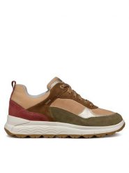 Geox Sneakersy D Spherica 4X4 B Abx D3626D 00022 CB3A8 Brązowy. Brązowe obuwie sportowe damskie Geox, ze skóry, bez zapięcia. Za 469.99 zł.