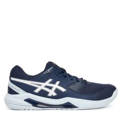Buty do tenisa Asics. Niebieskie obuwie sportowe treningowe Asics, tenisowe. Za 339.99 zł.