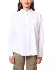 Scotch & Soda Koszula w kolorze białym rozmiar: M. Białe koszule damskie Scotch & Soda, m, bez wzorów, z bawełny, bez kołnierzyka, bez ramiączek. Za 109.78 zł.