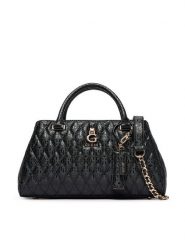 Guess Torebka Tamara HWGG23 23060 Czarny. Czarne kuferki damskie Guess, z aplikacjami, ze skóry, bez dodatków. Za 674.99 zł.