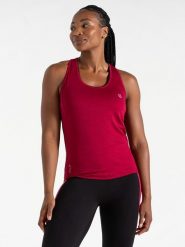 Dare 2b Top sportowy "Modernize II" w kolorze czerwonym rozmiar: 42. Czerwone koszulki sportowe damskie Dare 2b, bez wzorów, z materiału, bez ramiączek, outdoorowe. Za 45.95 zł.