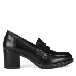 Półbuty Lasocki. Czarne czółenka damskie Lasocki, bez wzorów, bez obcasa, na obcasie. Za 239.99 zł.