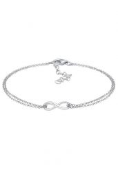 Elli Damski symbol nieskończoności w srebrze próby 925 Sterling Silver Bransoletki 1 ct. Szare bransoletki damskie Elli, srebrne. Za 158.99 zł.