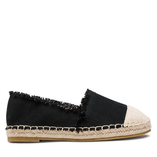 Espadryle DeeZee. Czarne espadryle damskie DeeZee, bez wzorów, bez obcasa. Za 89.99 zł.