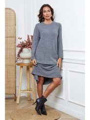 So Cachemire Sukienka dzianinowa "Marwel" w kolorze szarym rozmiar: S. Szare sukienki damskie So Cachemire, bez wzorów, z dzianiny, bez ramiączek. Za 165.71 zł.