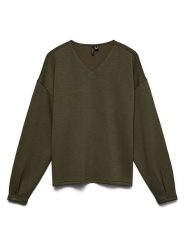 Vero Moda Bluza w kolorze khaki rozmiar: XL. Brązowe bluzy damskie Vero Moda, xl, bez wzorów, bez kaptura. Za 109.95 zł.