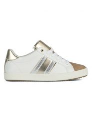 Geox Sneakersy "Blomiee" w kolorze biało-beżowym rozmiar: 41. Białe obuwie sportowe damskie Geox, z materiału, bez zapięcia. Za 188.85 zł.