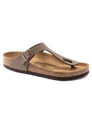 Birkenstock Japonki "Gizeh" w kolorze brązowym rozmiar: 35. Brązowe klapki damskie Birkenstock, bez wzorów, z otwartym noskiem, bez obcasa, bez zapięcia. Za 355.78 zł.