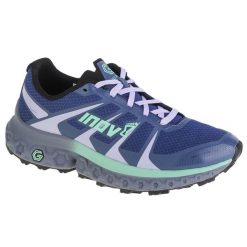 Buty do biegania damskie Inov-8 Trailfly Ultra G 300 Max. Niebieskie obuwie sportowe damskie Inov-8, z gumy, bez zapięcia, do biegania. Za 599.99 zł.