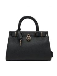 Tommy Hilfiger Torebka American Icon Mini Tote Leather AW0AW17188 Czarny. Czarne kuferki damskie Tommy Hilfiger, bez wzorów, ze skóry, bez dodatków. Za 809.99 zł.