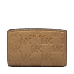 Portfel MICHAEL Michael Kors. Brązowe portfele damskie MICHAEL Michael Kors, bez wzorów. Za 549.99 zł.