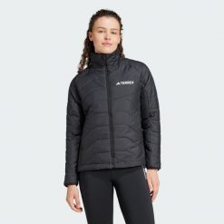 Kurtka Terrex Multi Synthetic Insulated. Czarne kurtki damskie Adidas, xl, bez wzorów, z materiału, bez kaptura. Za 599.00 zł.