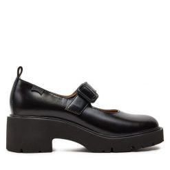 Półbuty Camper. Czarne czółenka damskie Camper, bez wzorów, bez obcasa, na obcasie, bez zapięcia. Za 529.99 zł.