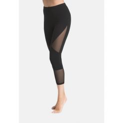 Legginsy na fitness damskie Teyli Tina 7/8. Czarne legginsy damskie Teyli, m, bez wzorów, z bawełny, na fitness i siłownię. Za 129.95 zł.