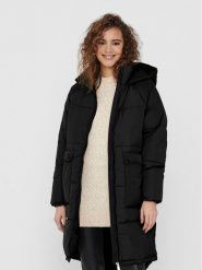 ONLY Płaszcz zimowy 15160167 Czarny Relaxed Fit. Czarne kurtki damskie Only, na zimę, m, bez wzorów, z syntetyku, bez kaptura. Za 399.99 zł.