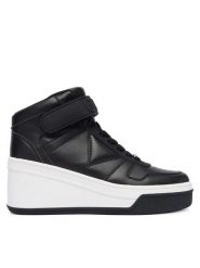 Guess Sneakersy FLFRUKELE12 Czarny. Czarne obuwie sportowe damskie Guess, ze skóry, bez zapięcia. Za 539.99 zł.