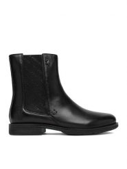 U.S. Polo Assn. Sztyblety CEO-INGRID002W/EL1 Czarny. Czarne botki damskie U.S. Polo Assn., ze skóry, bez obcasa, na płaskiej podeszwie, bez zapięcia. Za 429.99 zł.