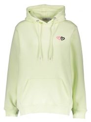 Zwillingsherz Bluza "Lima" w kolorze jasnozielonym rozmiar: S/M. Zielone bluzy damskie Zwillingsherz, m, bez wzorów, z bawełny, z kapturem. Za 175.67 zł.