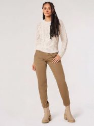 Apricot Sweter w kolorze beżowym rozmiar: M. Brązowe swetry klasyczne damskie Apricot, m, ze splotem, bez kołnierzyka. Za 100.99 zł.