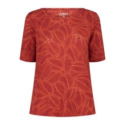 Koszulka damska CMP. Czerwone bluzki damskie CMP, bez wzorów, sportowe, bez kołnierzyka, bez ramiączek. Za 130.90 zł.