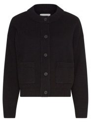 MOSS COPENHAGEN Kardigan "Carina" w kolorze czarnym rozmiar: M/L. Czarne kardigany damskie Moss Copenhagen, l, bez wzorów, z poliamidu. Za 188.85 zł.
