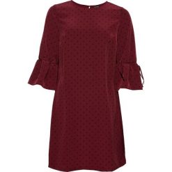 Sukienka bonprix czerwony rubinowy - czarny w kropki. Czerwone sukienki damskie bonprix, w kropki. Za 129.99 zł.