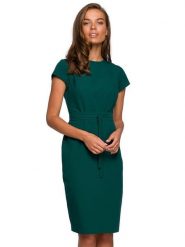 Stylove Sukienka w kolorze ciemnozielonym rozmiar: S. Zielone sukienki damskie Stylove, bez wzorów, bez ramiączek. Za 154.07 zł.