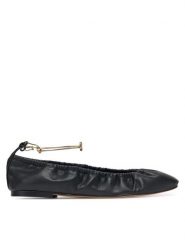 TWINSET Baleriny 251TCP150 Czarny. Czarne balerinki damskie Twinset, bez wzorów, ze skóry. Za 439.99 zł.