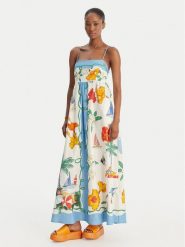 Seafolly Sukienka letnia Viva Vacation 55673-DR Błękitny Regular Fit. Niebieskie sukienki damskie Seafolly, bez wzorów, z wiskozy, bez ramiączek. Za 769.99 zł.