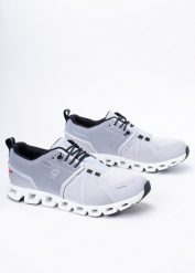 Sneakersy damskie szare ON Cloud 5 Waterproof. Szare obuwie sportowe damskie On, bez zapięcia. Za 593.99 zł.