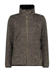 CMP Kurtka polarowa w kolorze jasnobrązowo-czarnym rozmiar: 44. Brązowe kurtki damskie CMP, s, bez wzorów, z materiału, bez kaptura. Za 122.38 zł.