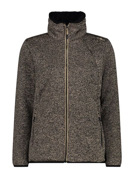 CMP Kurtka polarowa w kolorze jasnobrązowo-czarnym rozmiar: 38. Brązowe kurtki damskie CMP, s, bez wzorów, z materiału, bez kaptura. Za 82.83 zł.