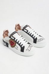 Sneakersy damskie skórzane DOLCE & GABBANA. Obuwie sportowe damskie Dolce & Gabbana, bez zapięcia. Za 4,379.00 zł.