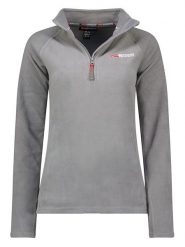Geographical Norway Bluza polarowa w kolorze szarym rozmiar: S. Szare bluzy damskie Geographical Norway, s, bez wzorów, z polaru, bez kaptura. Za 62.47 zł.