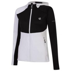 Bluza turystyczna damska Dare 2B Convey II. Białe bluzy damskie Dare 2b, bez wzorów, z elastanu, z kapturem. Za 92.25 zł.