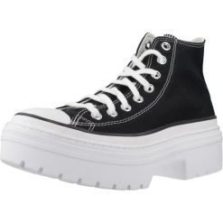 Tenisówki Converse Model Chuck Taylor All Star Lugge Kolor Czarny. Czarne trampki damskie Converse, bez wzorów, bez zapięcia. Za 398.50 zł.