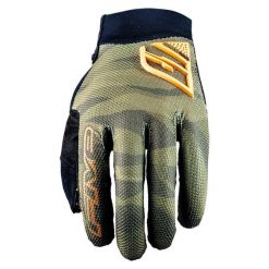 Rękawiczki XR-PRO - CAMO KHAKI/FLUO ORANGE (khaki/pomarańczowy kamuflaż) - L/10. Brązowe rękawiczki damskie FIVE GLOVES, bez wzorów, ze skóry. Za 134.00 zł.
