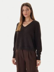 Vero Moda Sweter Aquarius 10331898 Brązowy Regular Fit. Brązowe swetry klasyczne damskie Vero Moda, s, z syntetyku, bez kołnierzyka. Za 159.99 zł.