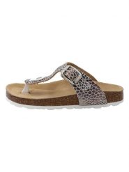 Billowy Japonki w kolorze srebrno-brązowym rozmiar: 40. Brązowe klapki damskie Billowy, bez wzorów, z otwartym noskiem, bez obcasa, bez zapięcia. Za 114.98 zł.