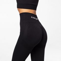 Legginsy bezszwowe Carpatree Allure czarne. Czarne legginsy damskie Carpatree, m, bez wzorów, z elastanu. W wyprzedaży za 172.49 zł.