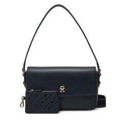 Torebka Tommy Hilfiger. Niebieskie torebki klasyczne damskie Tommy Hilfiger, bez dodatków. Za 339.99 zł.