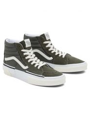 Vans Sneakersy "SK8-Hi Reconstruct" w kolorze khaki rozmiar: 38. Brązowe obuwie sportowe damskie Vans, za kostkę, bez zapięcia. Za 220.12 zł.