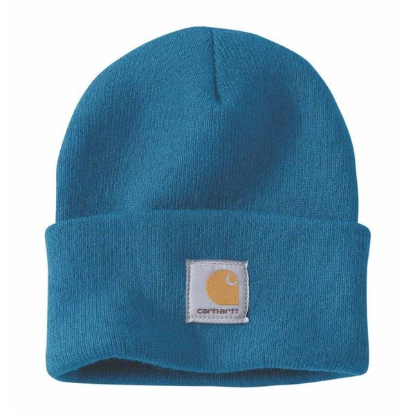 Czapka zimowa Carhartt Acrylic Watch Hat. Zielone czapki damskie Carhartt, na zimę, bez wzorów. Za 82.00 zł.